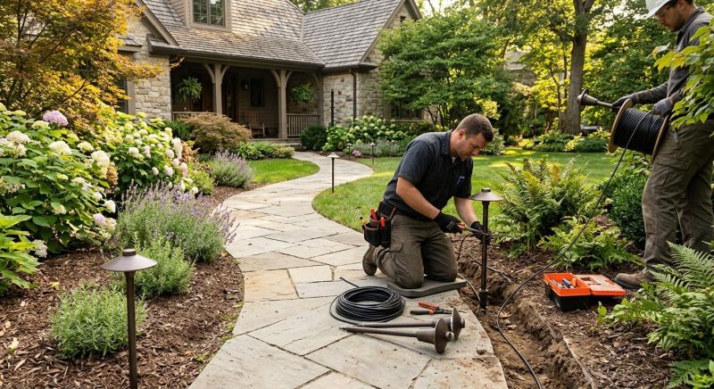 Pond Lighting Installation in Denver, CO