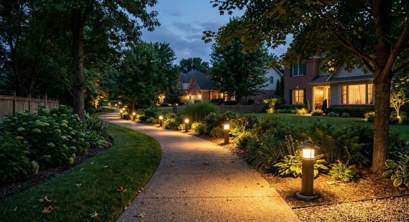 Sidewalk Lighting Installation in Orem, UT
